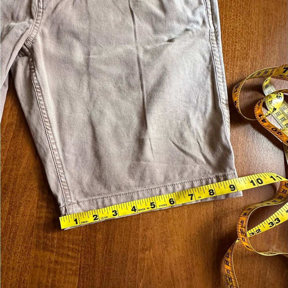 Fat Face•flat front shorts•men’s 32” waist•cotton blend•tan/neutral•garment dye - Picture 15 of 16